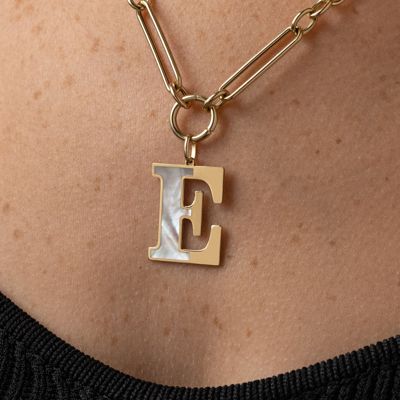 14K SOLID GOLD INLAY LETTERS