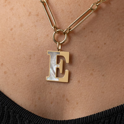 14K SOLID GOLD INLAY LETTERS