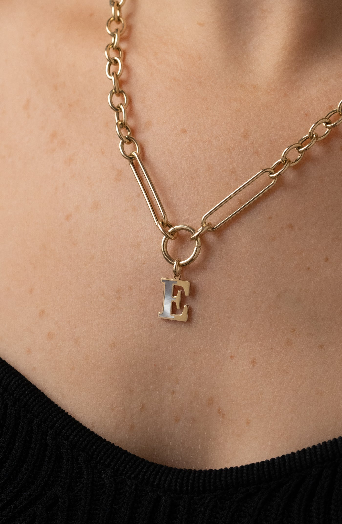14K SOLID GOLD INLAY LETTERS