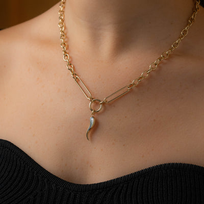 14K CHARM HOLDER CHAIN