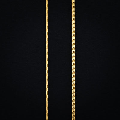 14K SOLID GOLD SNAKE CHAIN