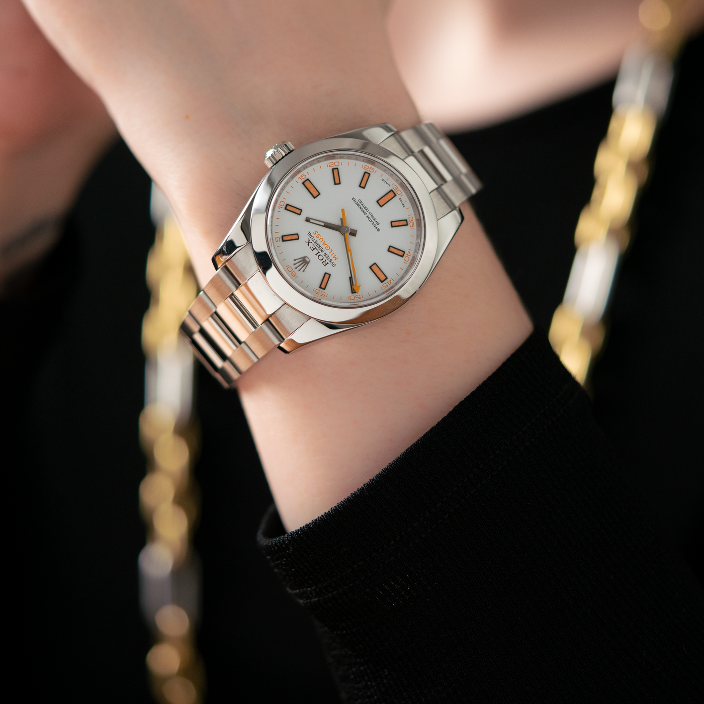 2008 ROLEX OYSTER MILGAUSS STAINLESS STEEL MODEL 116400
