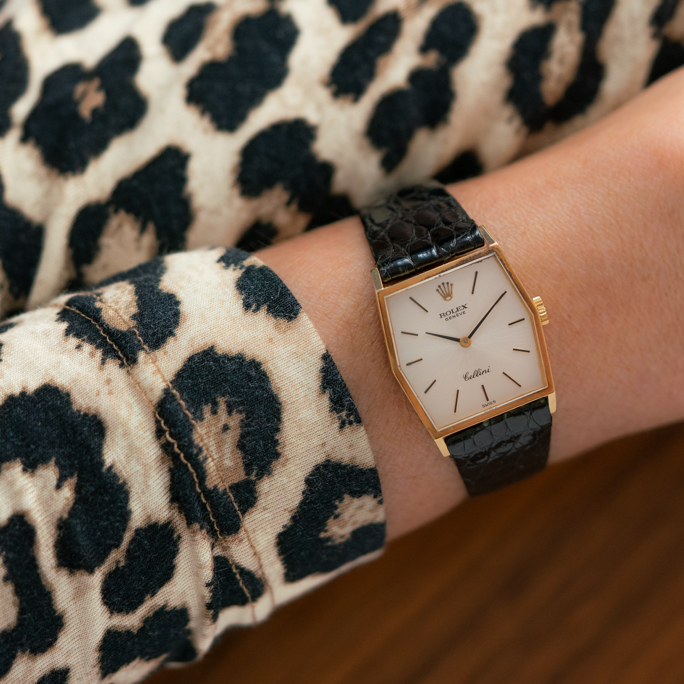 1988 ROLEX CELLINI GOLD WATCH MODEL 4122