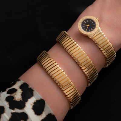 BVLGARI YELLOW GOLD TUBOGAS WRAP BB19IT