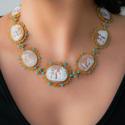 GEORGIAN 18K GOLD NECKLACE c.1800