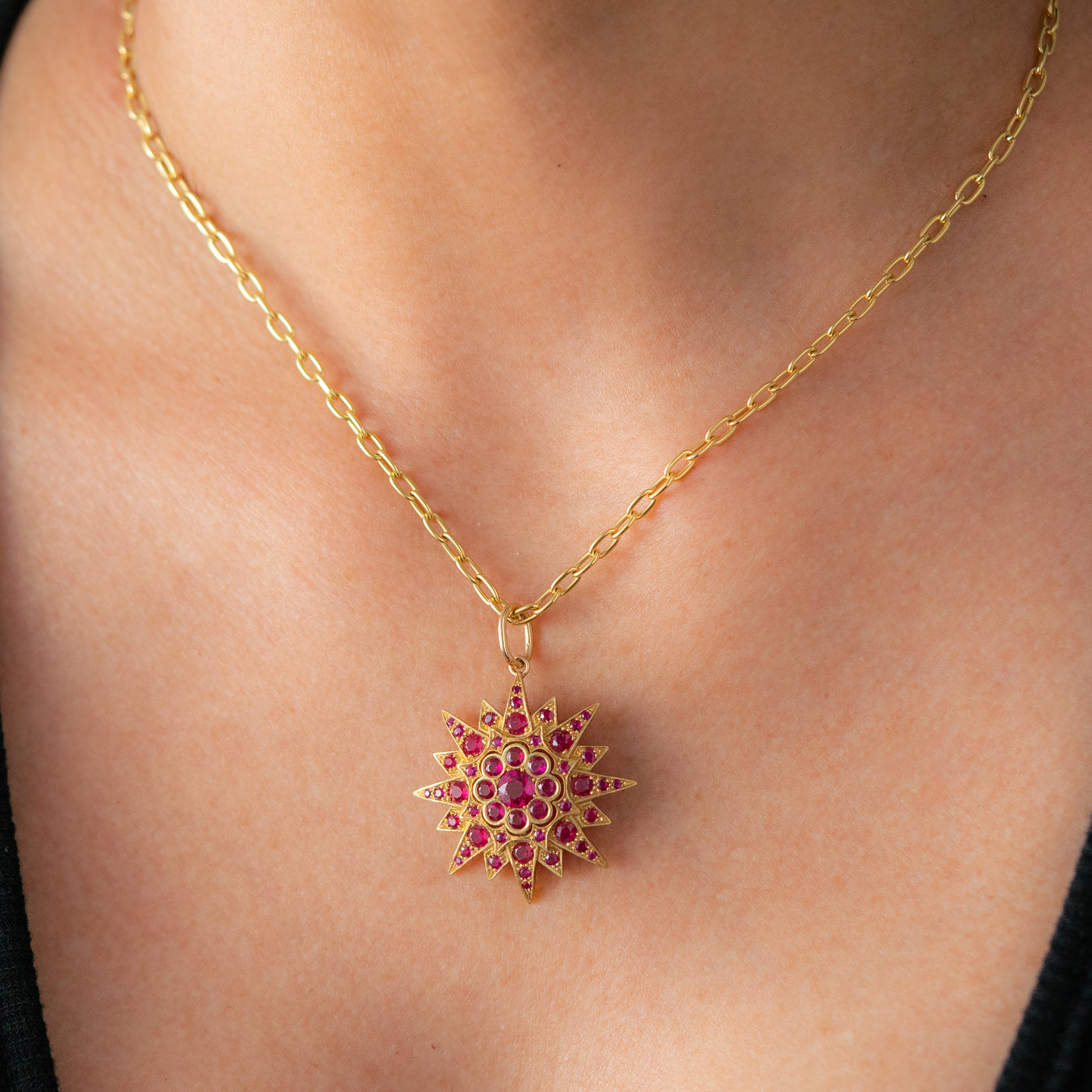 STAR RUBY NECKLACE PENDANT