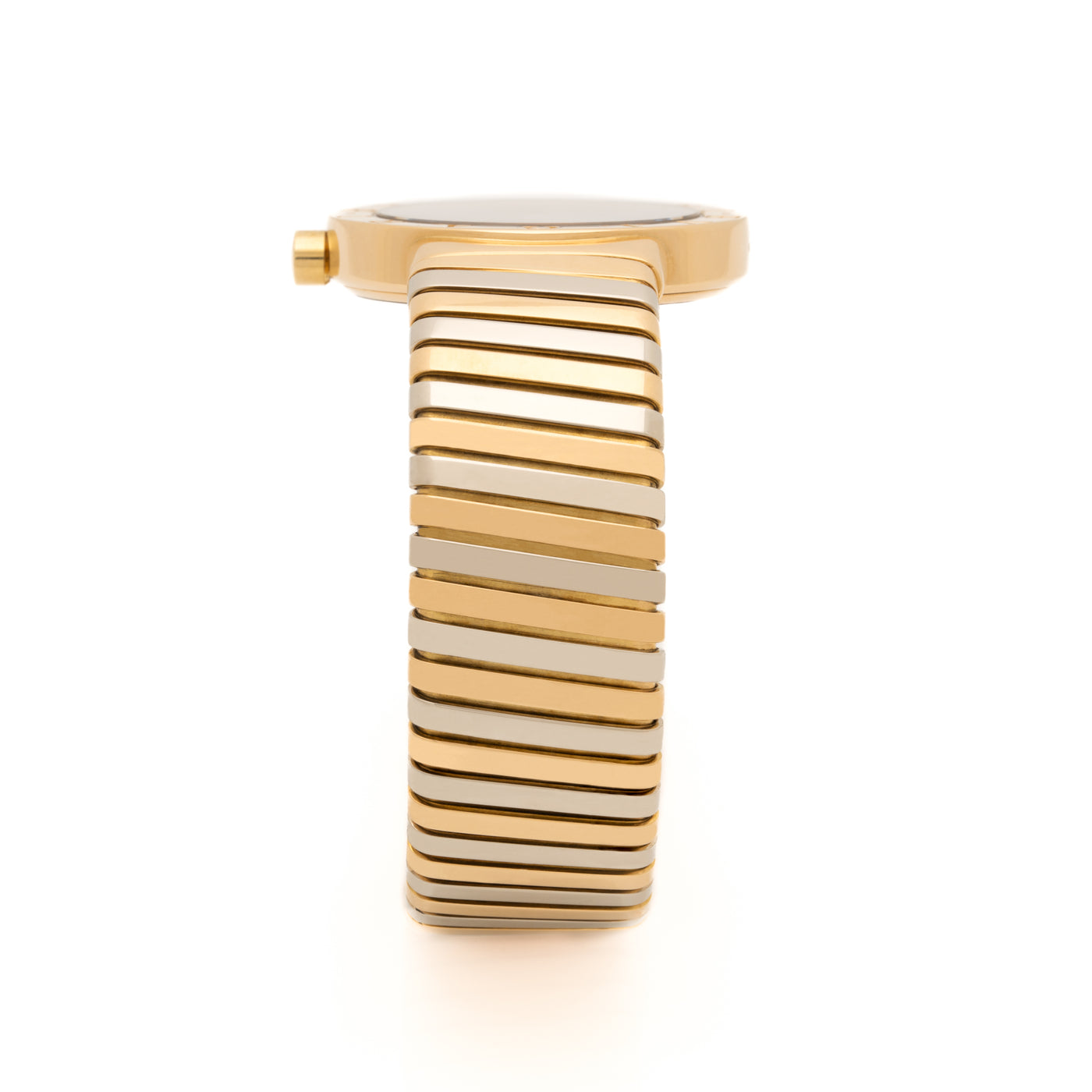 BVLGARI BULGARI TUBOGAS 18K GOLD TRICOLOR  MODEL BB302T