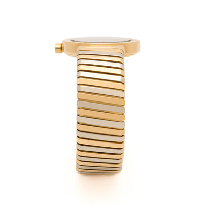 BVLGARI BULGARI TUBOGAS 18K GOLD TRICOLOR  MODEL BB302T
