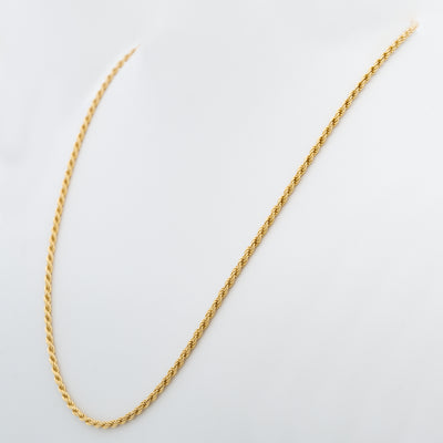 14K SOLID GOLD ROPE CHAIN