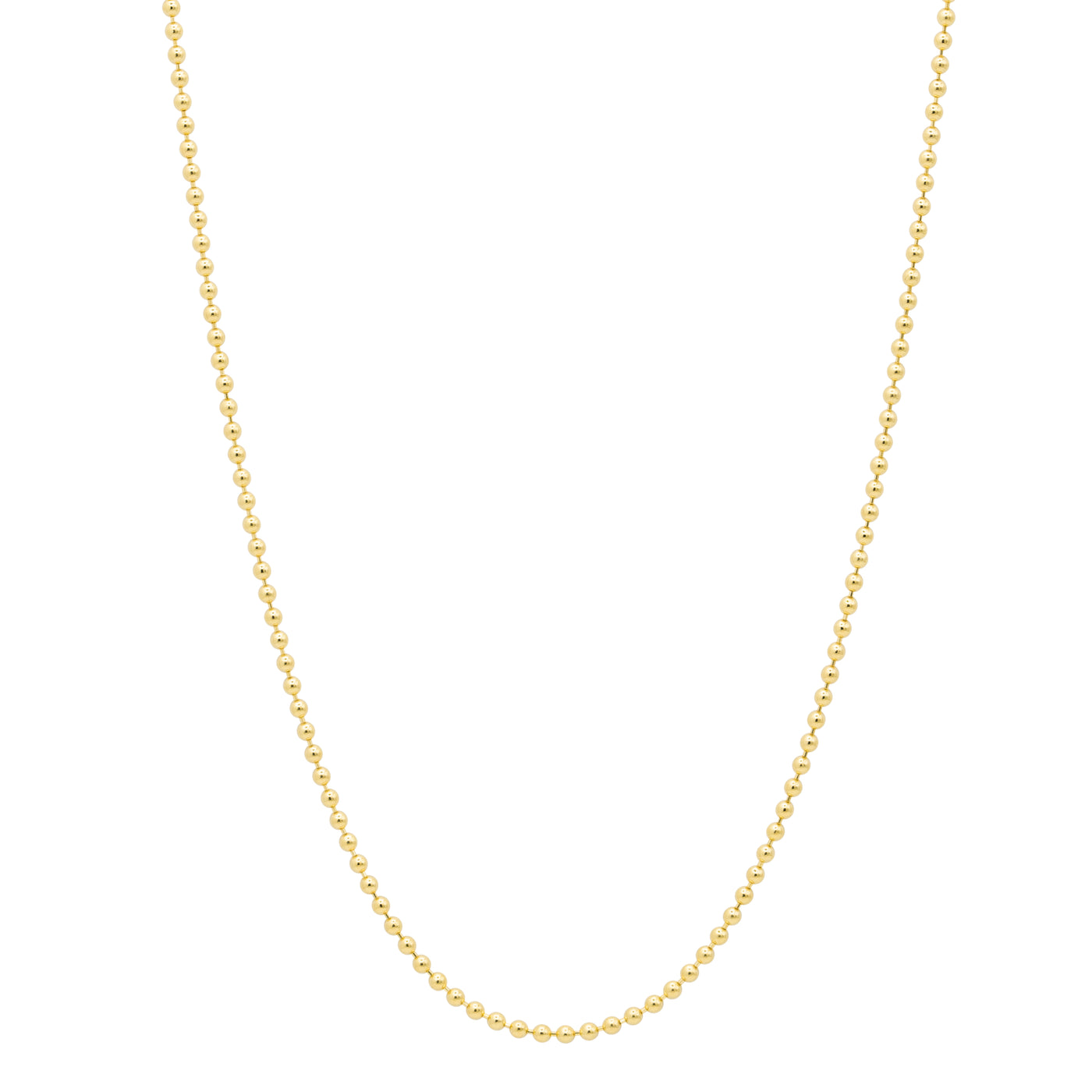 14K SOLID GOLD BALL CHAIN