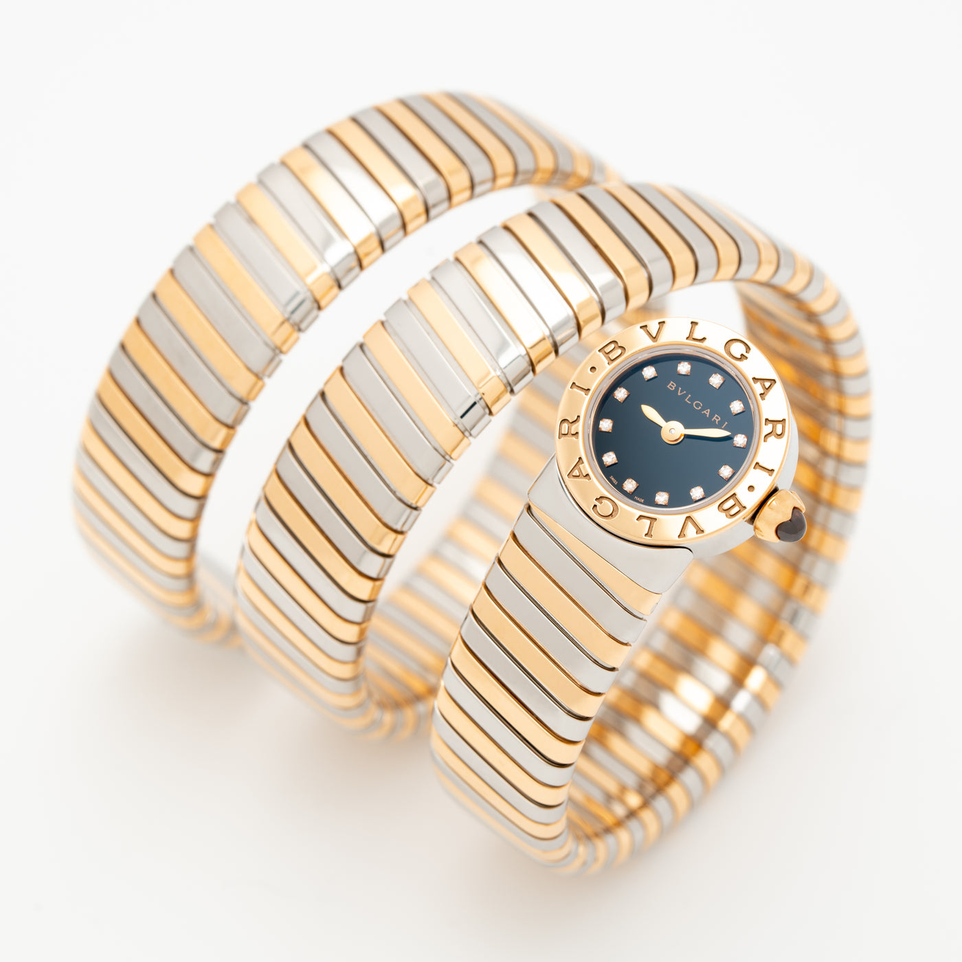 2018 BVLGARI BULGARI TUBOGAS WRAP WATCH MODEL BB LP191T SG
