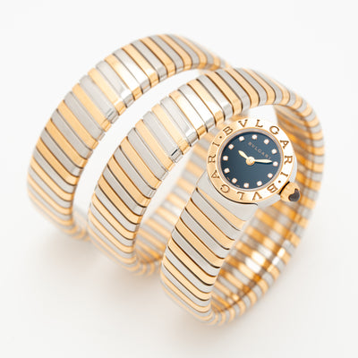 2018 BVLGARI BULGARI TUBOGAS WRAP WATCH MODEL BB LP191T SG