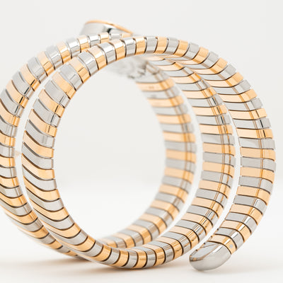 2018 BVLGARI BULGARI TUBOGAS WRAP WATCH MODEL BB LP191T SG