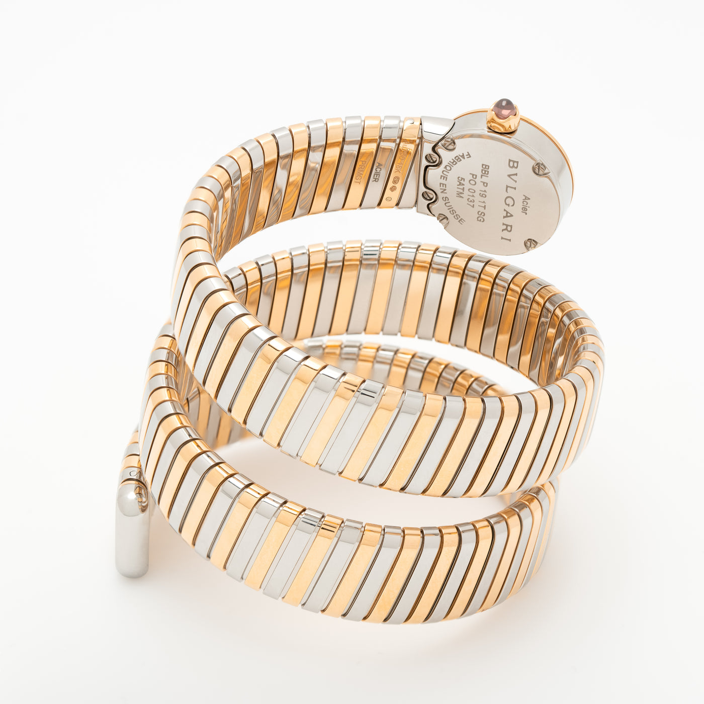 2018 BVLGARI BULGARI TUBOGAS WRAP WATCH MODEL BB LP191T SG