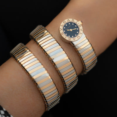 2018 BVLGARI BULGARI TUBOGAS WRAP WATCH MODEL BB LP191T SG