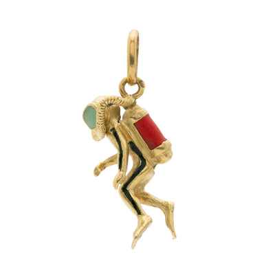 SCUBA DIVER VINTAGE CHARM c.1970s