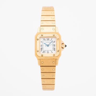 Vintage Cartier Santos Galbee 18 Karat Gold Model W20010C5