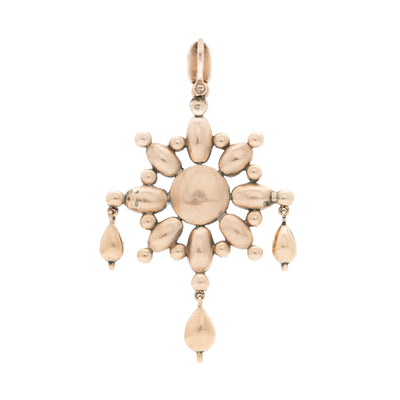 GEORGIAN IMPERIAL TOPAZ PENDANT c.1820s