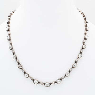 19th CENTURY 20 CARAT DIAMOND RIVIÈRE NECKLACE