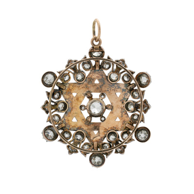 VICTORIAN STAR OF DAVID PENDANT c.1850s