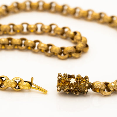 GEORGIAN 18 KARAT YELLOW GOLD SHORT COLLAR c.1800