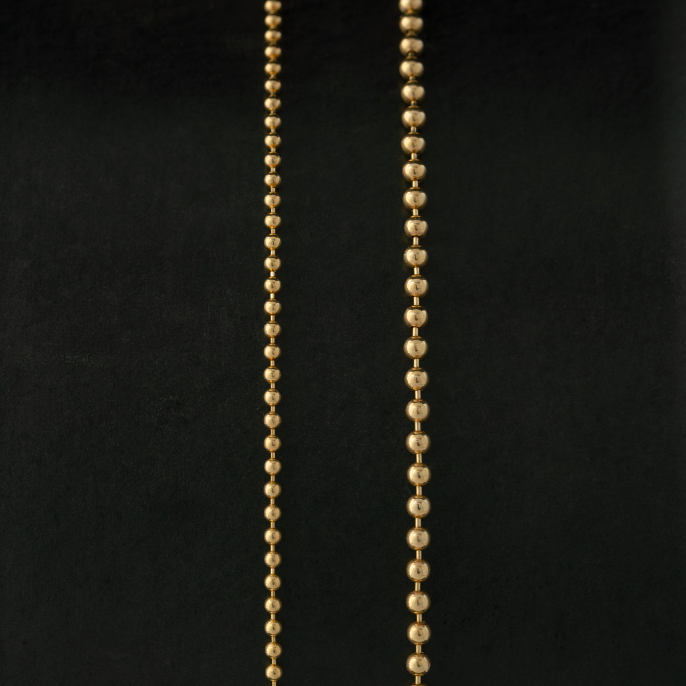 14K SOLID GOLD BALL CHAIN