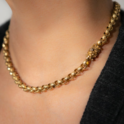 GEORGIAN 18 KARAT YELLOW GOLD SHORT COLLAR c.1800