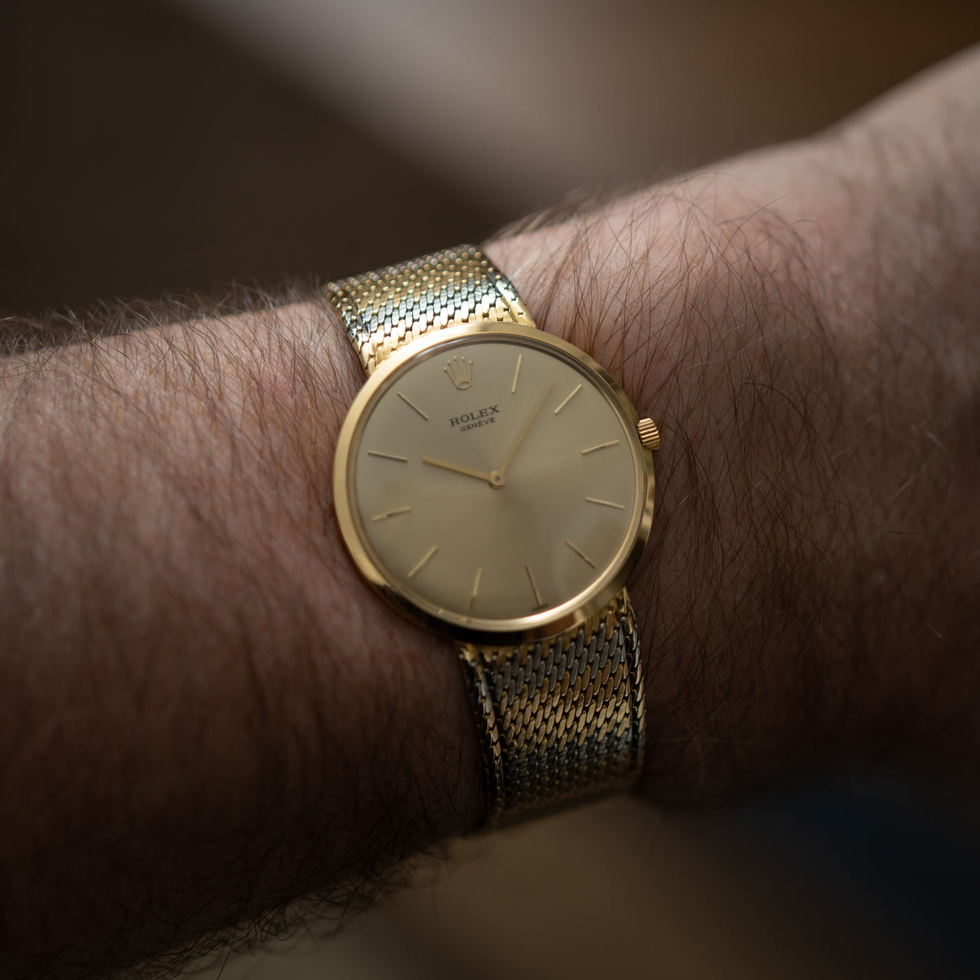 1960 ROLEX 18K TRI-COLOR GOLD RARE MODEL 9665