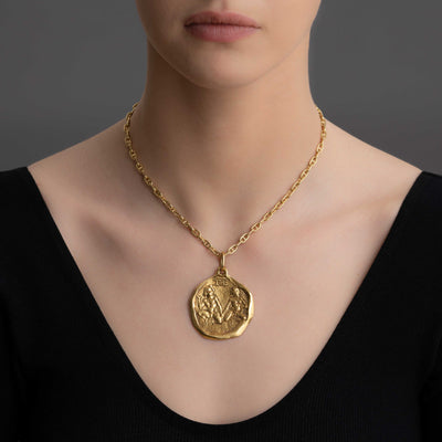 Vintage 18 Karat Cartier Gemini Large Zodiac Astrological Pendant Charm c.1970's