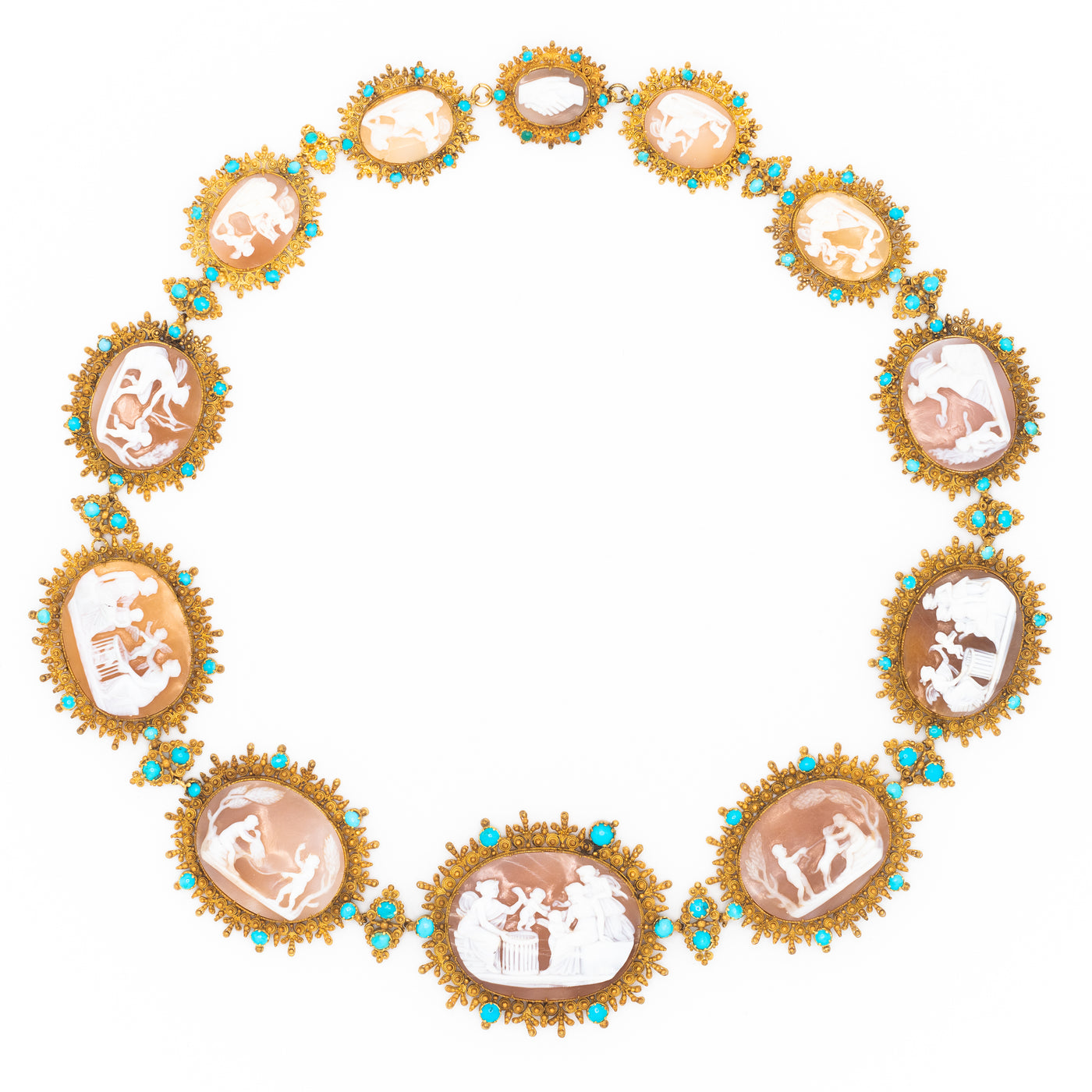 GEORGIAN 18K GOLD NECKLACE c.1800