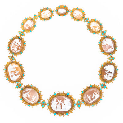 GEORGIAN 18K GOLD NECKLACE c.1800