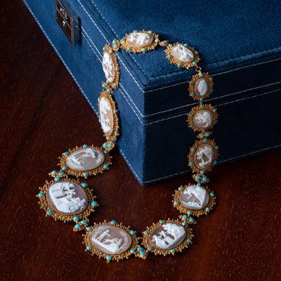 GEORGIAN 18K GOLD NECKLACE c.1800