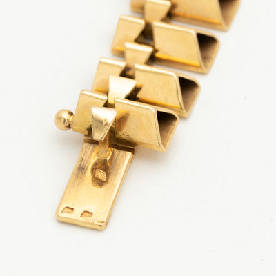 RETRO UNIQUE GOLD NECKLACE c.1940s