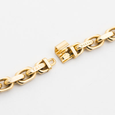 TIFFANY & CO. SOLID 18K YELLOW GOLD LINK CHAIN c.1970s