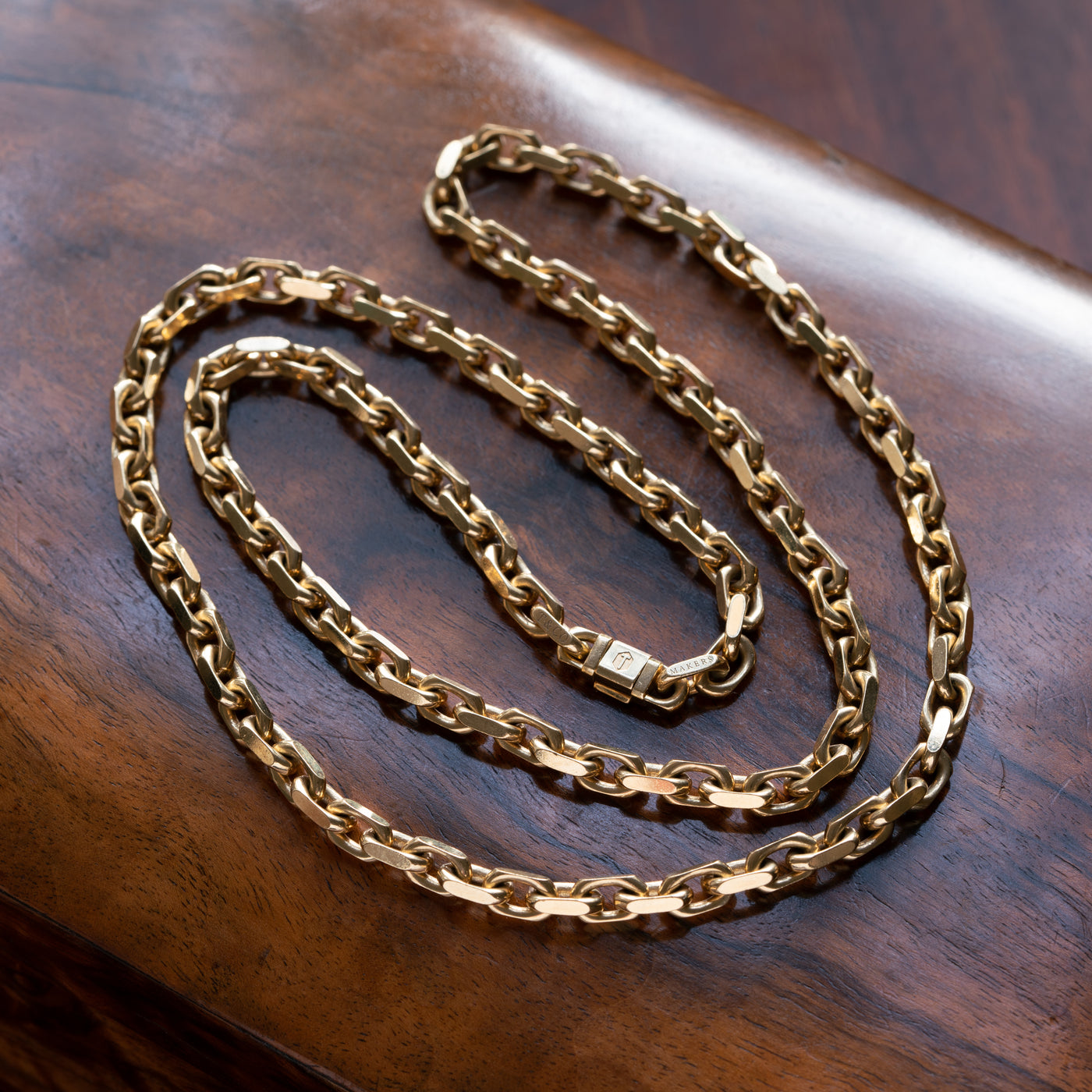 TIFFANY & CO. SOLID 18K YELLOW GOLD LINK CHAIN c.1970s