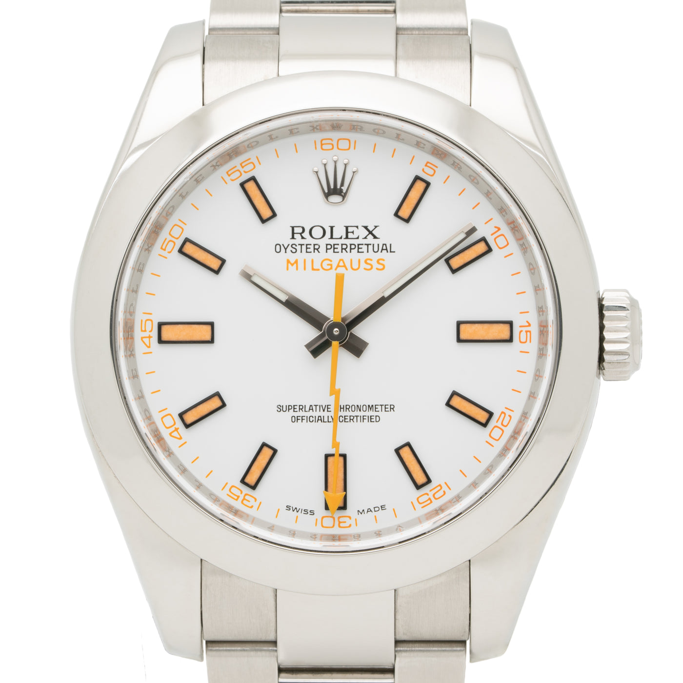 2008 ROLEX OYSTER MILGAUSS STAINLESS STEEL MODEL 116400