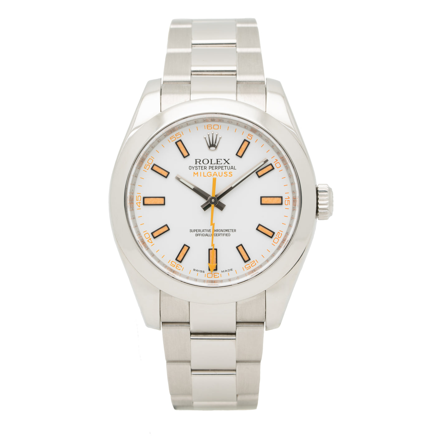 2008 ROLEX OYSTER MILGAUSS STAINLESS STEEL MODEL 116400