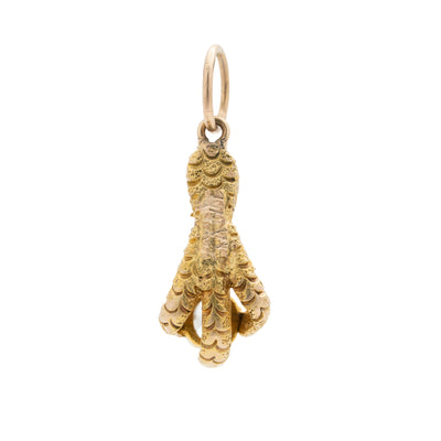 VINTAGE 18K YELLOW GOLD AND DIAMOND TALON c.1930s