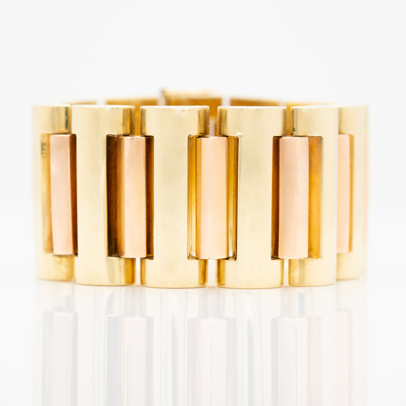 RETRO VINTAGE GOLD BRACELET c.1940s