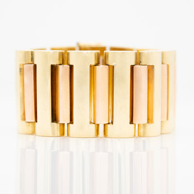 RETRO VINTAGE GOLD BRACELET c.1940s
