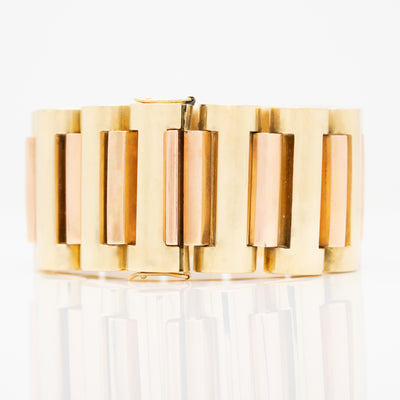 RETRO VINTAGE GOLD BRACELET c.1940s