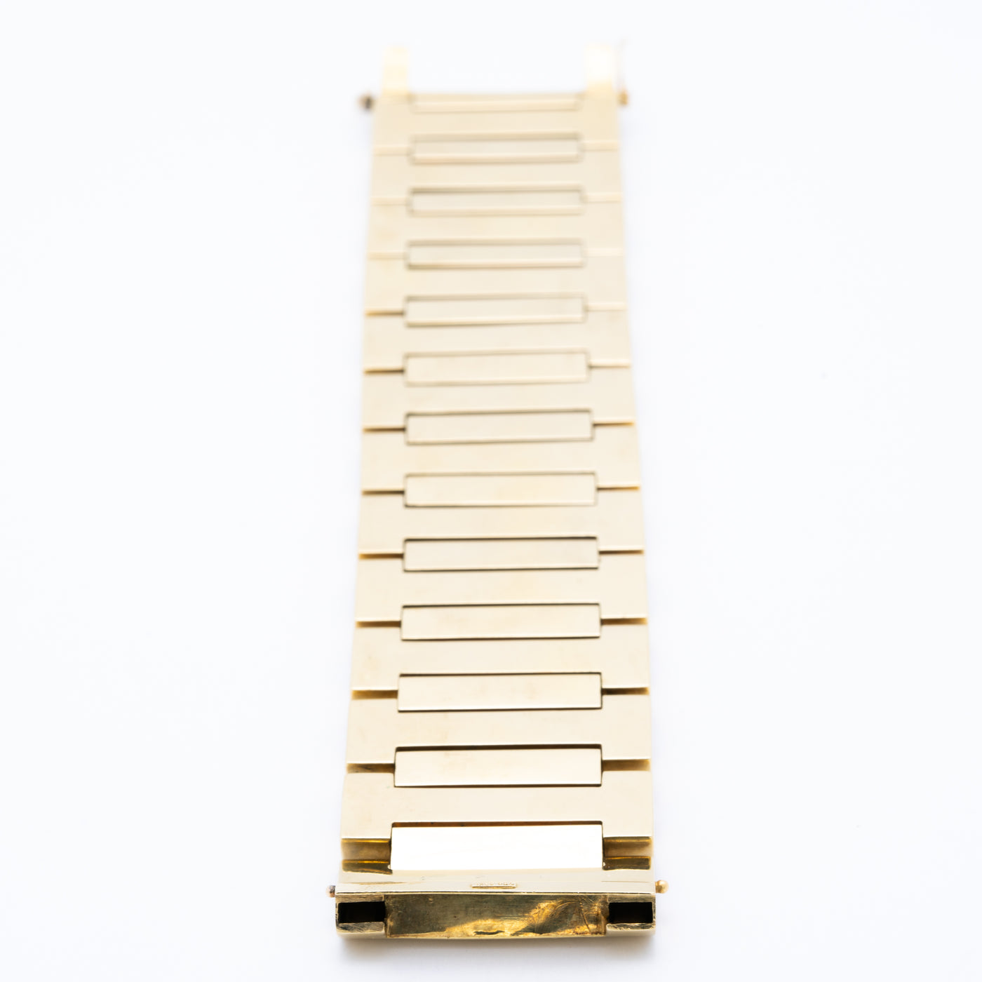 RETRO 18K YELLOW AND ROSE GOLD TANK BRACELET c.1940s