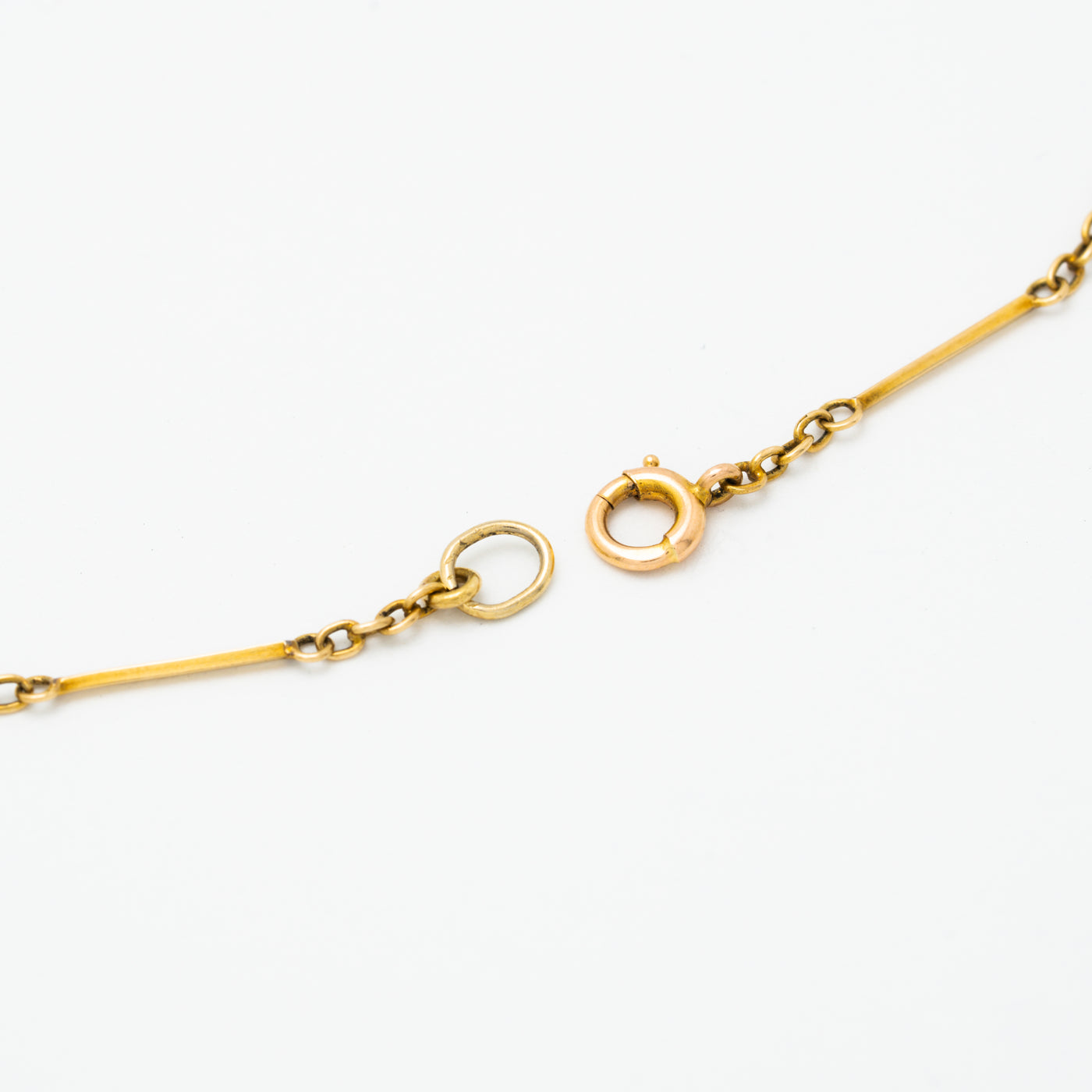 ART NOUVEAU MURRLE BENNET 15K YELLOW GOLD AND AUSTRAILIAN OPAL NECKLACE c.1910