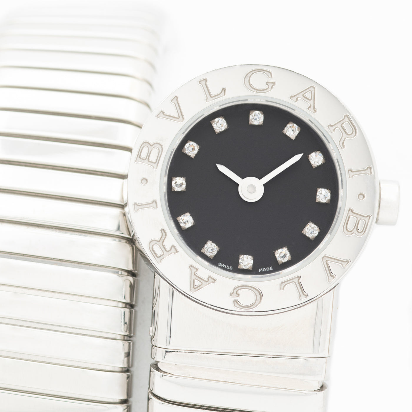 BVLGARI STAINLESS STEEL TUBOGAS WRAP BB191TS
