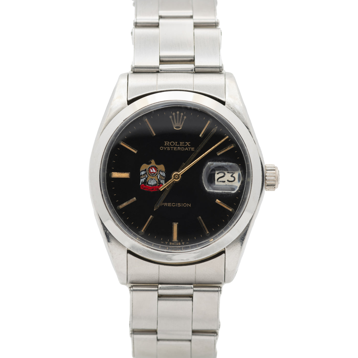 1969 ROLEX OYSTERDATE STAINLESS STEEL SPECIAL UAE MILITARY MODEL 6694