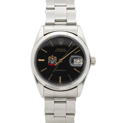 1969 ROLEX OYSTERDATE STAINLESS STEEL SPECIAL UAE MILITARY MODEL 6694