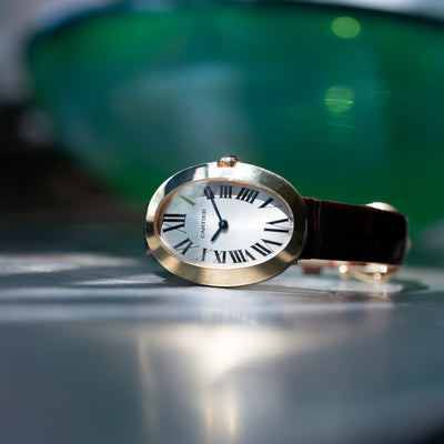 CARTIER 18K YELLOW GOLD BAIGNOIRE MODEL W8000009