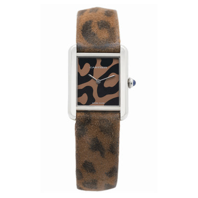 CARTIER STAINLESS STEEL TANK SOLO PANTHER MODEL 3170