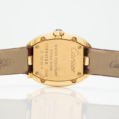 CARTIER 18K YELLOW GOLD BAIGNOIRE MODEL W8000009