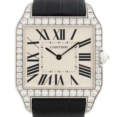 CARTIER SANTOS DUMONT WITH DIAMONDS